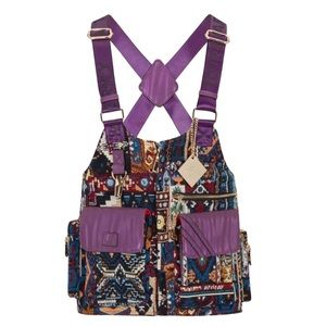 Tote & Carry Boho Tribal Vest with Dual Pockets